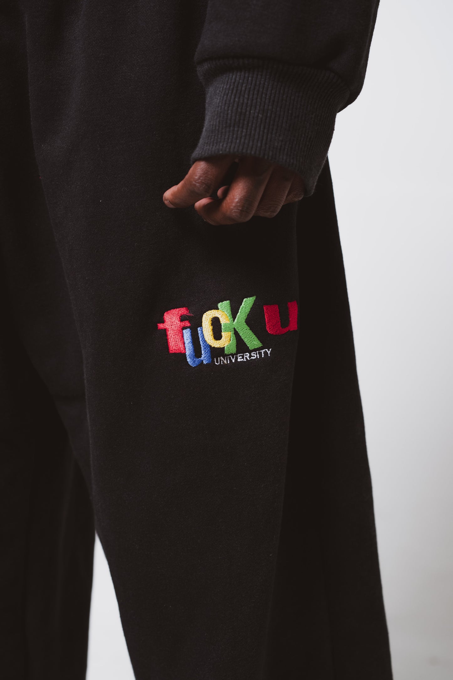 Black "FU" Sweatpants