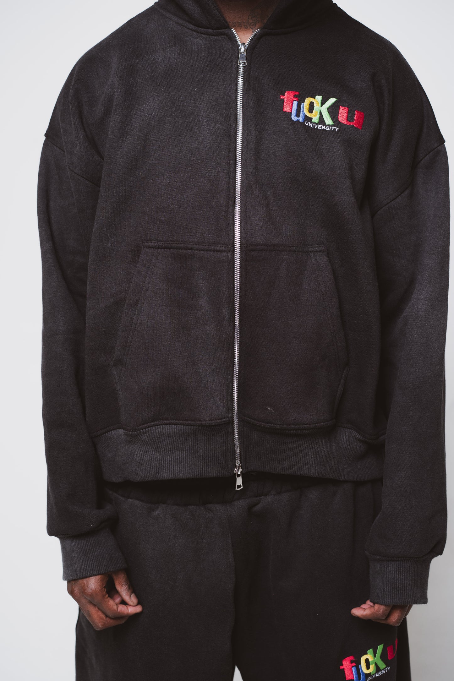 Black "FU" Zip Ups