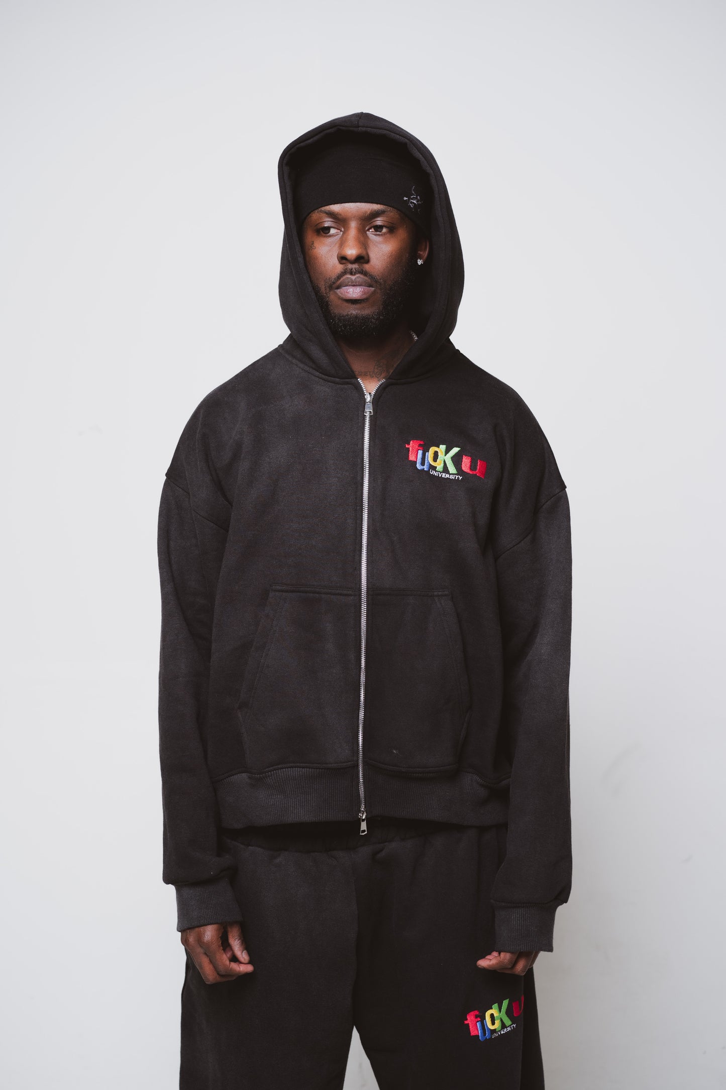 Black "FU" Zip Ups