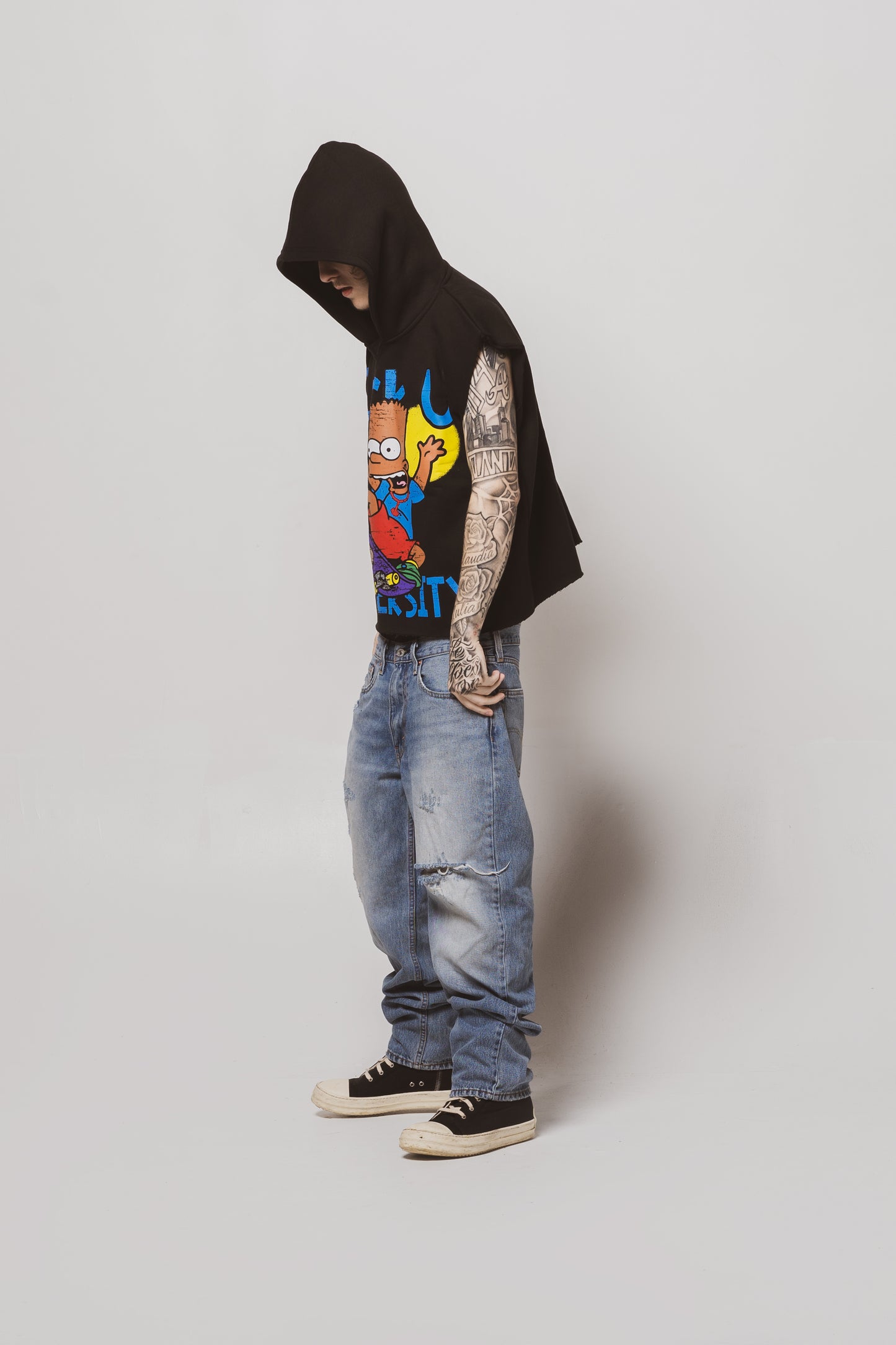 Bart FU Sleeveless  Hoodie