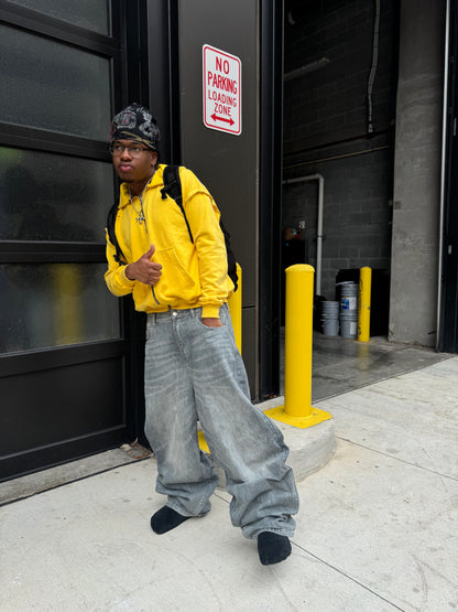 Yellow Detention Zip Up Blank