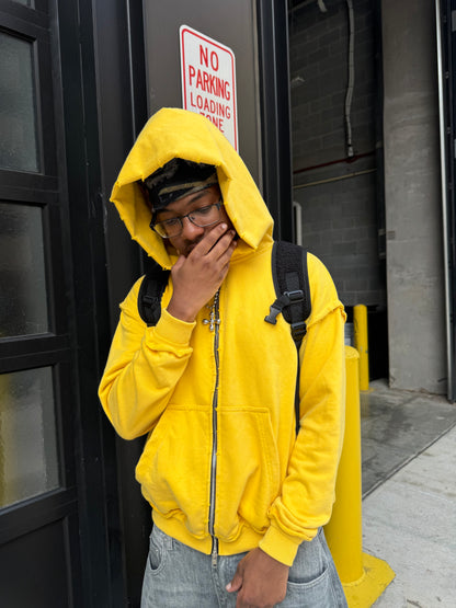 Yellow Detention Zip Up Blank