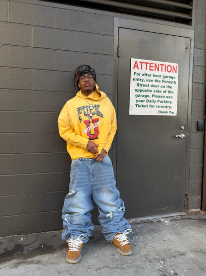 Yellow Wash OG FU Hoodie