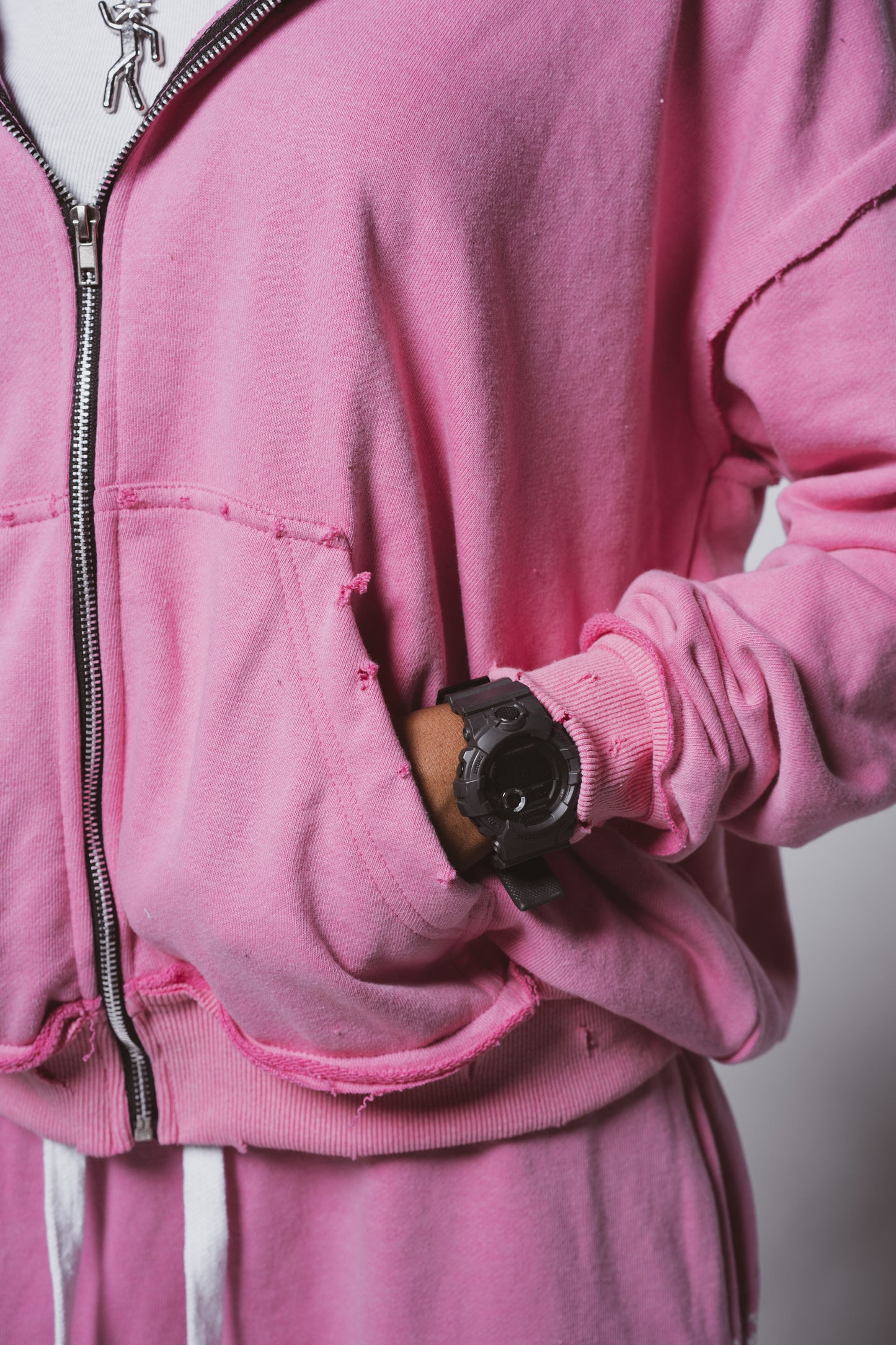 Pink Detention Zip Up Blank