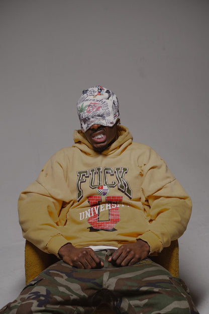 Yellow Wash OG FU Hoodie